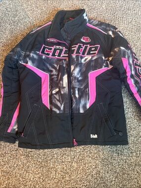 Castle Black & Pink Ski Jacket- girls XL